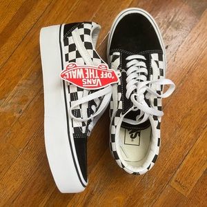 Platform Checkered Vans